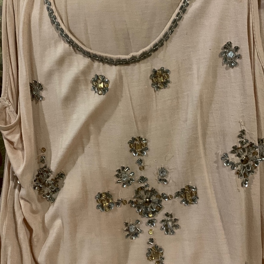 Deletta medium beaded sequins  top